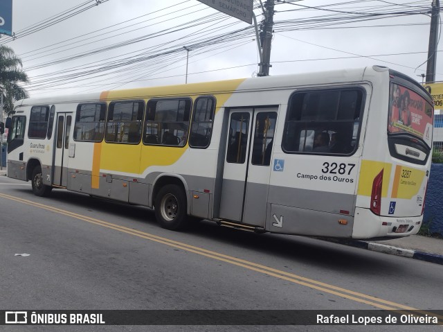 Viação Campo dos Ouros 3287 na cidade de Guarulhos, São Paulo, Brasil, por Rafael Lopes de Oliveira. Número da foto: #12945660.