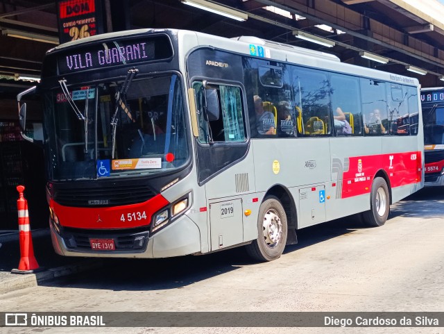 Allibus Transportes 4 5134 na cidade de São Paulo, São Paulo, Brasil, por Diego Cardoso da Silva. Número da foto: #12946348.