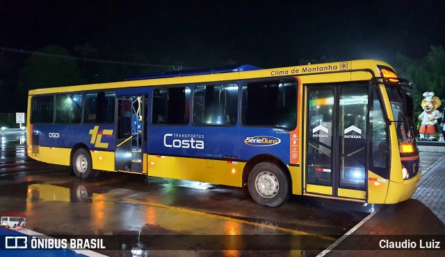 Transporte e Turismo Costa 0501 na cidade de Petrópolis, Rio de Janeiro, Brasil, por Claudio Luiz. Número da foto: #12947117.