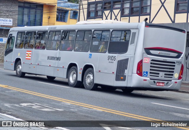 BluMob - Concessionária de Transporte Urbano de Blumenau 9105 na cidade de Blumenau, Santa Catarina, Brasil, por Iago Scheineider. Número da foto: #12945695.