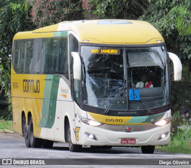 Empresa Gontijo de Transportes 19540 na cidade de Teresópolis, Rio de Janeiro, Brasil, por Diego Oliveira. Número da foto: #12945711.