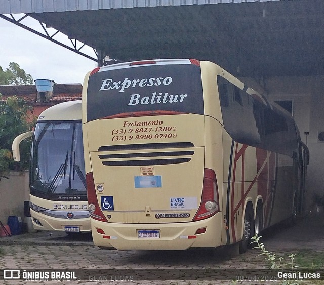 Expresso Balitur 3310 na cidade de Ataléia, Minas Gerais, Brasil, por Gean Lucas. Número da foto: #12945446.