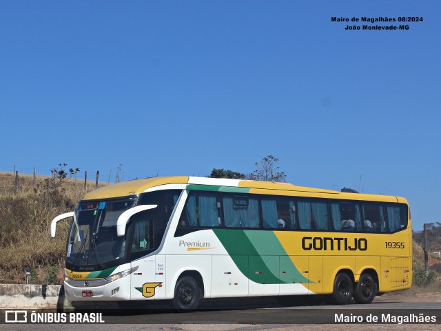 Empresa Gontijo de Transportes 19355 na cidade de João Monlevade, Minas Gerais, Brasil, por Mairo de Magalhães. Número da foto: #12947459.