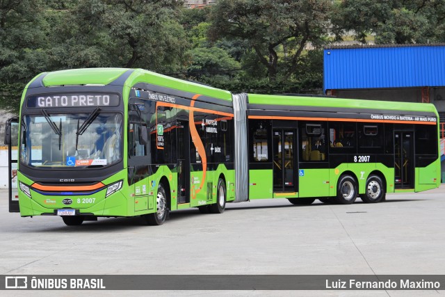 Viação Gato Preto 8 2007 na cidade de São Paulo, São Paulo, Brasil, por Luiz Fernando Maximo. Número da foto: #12947741.