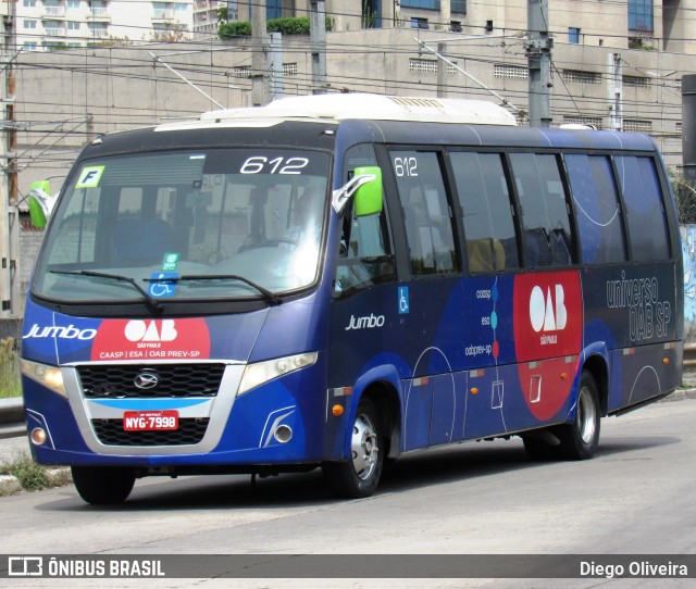 Jumbo Turismo 612 na cidade de São Paulo, São Paulo, Brasil, por Diego Oliveira. Número da foto: #12945773.