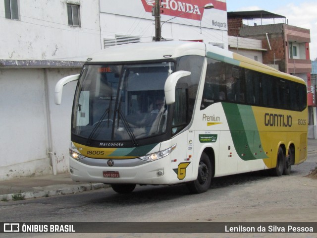 Empresa Gontijo de Transportes 18005 na cidade de Caruaru, Pernambuco, Brasil, por Lenilson da Silva Pessoa. Número da foto: #12947414.