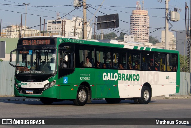 Viação Galo Branco RJ 181.003 na cidade de Niterói, Rio de Janeiro, Brasil, por Matheus Souza. Número da foto: #12947855.