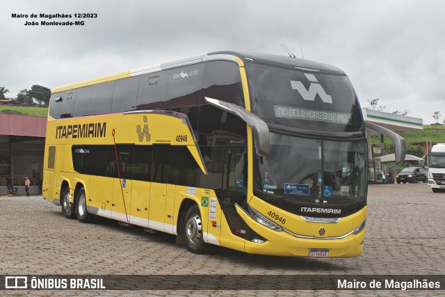 Viação Nova Itapemirim 40946 na cidade de João Monlevade, Minas Gerais, Brasil, por Mairo de Magalhães. Número da foto: #12947411.