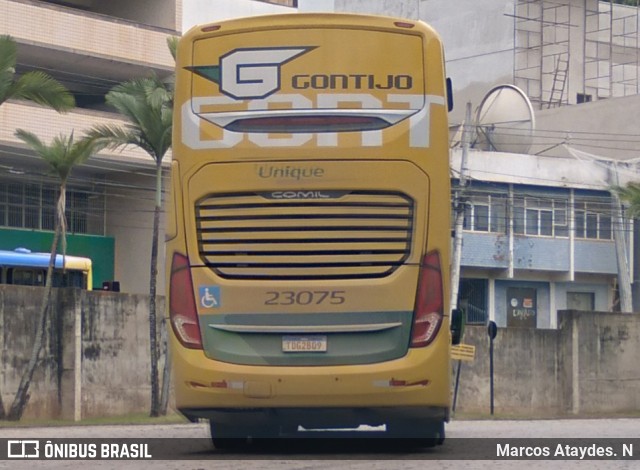Empresa Gontijo de Transportes 23075 na cidade de Cachoeiro de Itapemirim, Espírito Santo, Brasil, por Marcos Ataydes. N. Número da foto: #12946481.