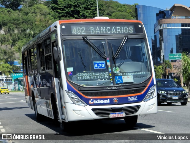 Viação Ideal B28624 na cidade de Rio de Janeiro, Rio de Janeiro, Brasil, por Vinicius Lopes. Número da foto: #12947794.