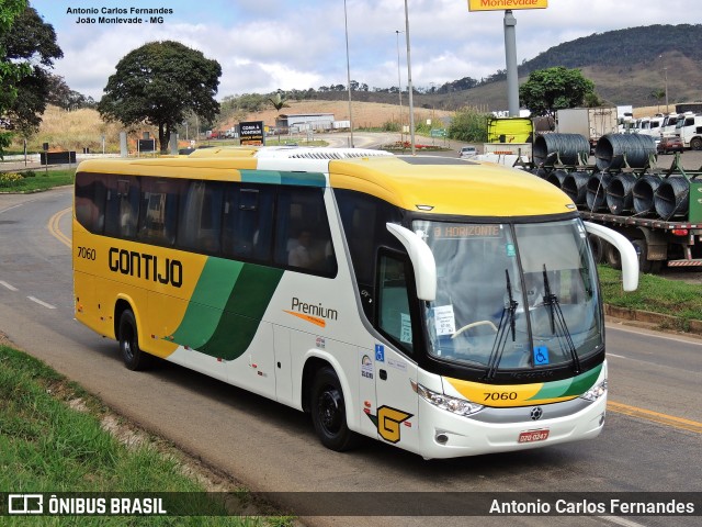 Empresa Gontijo de Transportes 7060 na cidade de João Monlevade, Minas Gerais, Brasil, por Antonio Carlos Fernandes. Número da foto: #12946312.