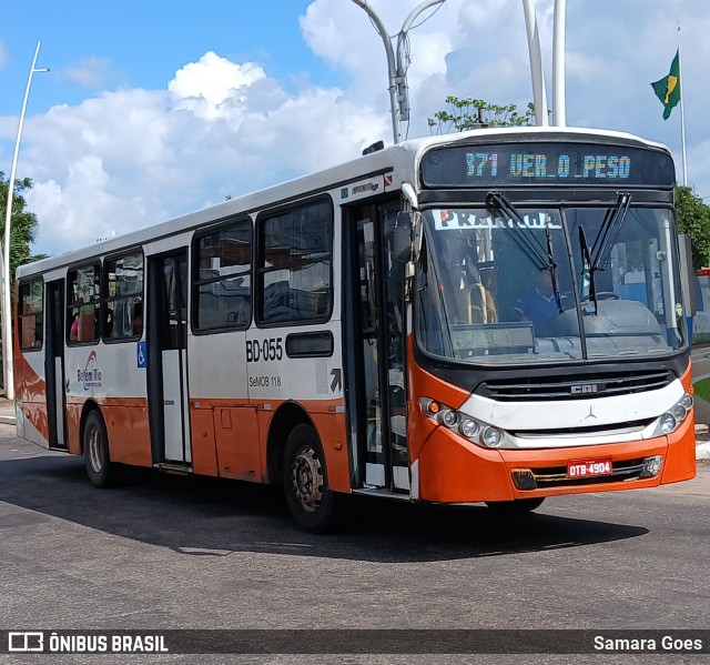 Belém Rio Transportes BD-055 na cidade de Belém, Pará, Brasil, por Samara Goes. Número da foto: #12946631.
