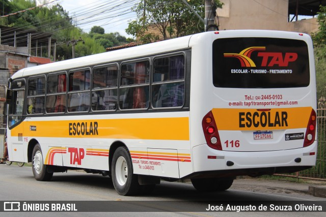 TAP Turismo e Fretamento 116 na cidade de Barra do Piraí, Rio de Janeiro, Brasil, por José Augusto de Souza Oliveira. Número da foto: #12946861.