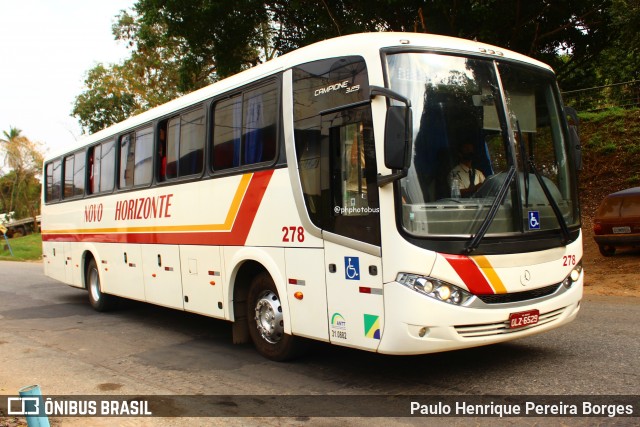 Viação Novo Horizonte 278 na cidade de Muriaé, Minas Gerais, Brasil, por Paulo Henrique Pereira Borges. Número da foto: #12947154.