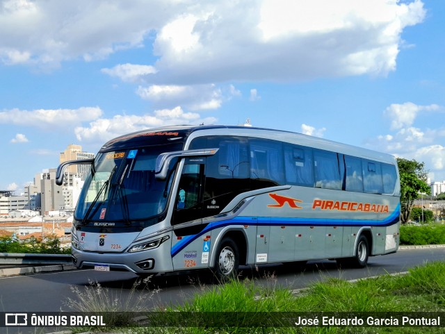 Viação Piracicabana 7234 na cidade de Campinas, São Paulo, Brasil, por José Eduardo Garcia Pontual. Número da foto: #13006704.