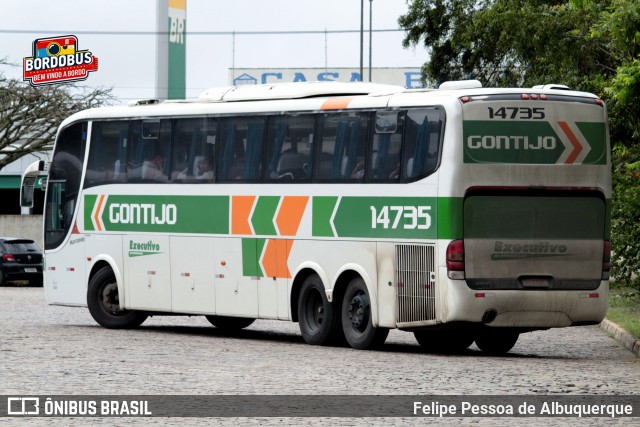 Empresa Gontijo de Transportes 14735 na cidade de Vitória da Conquista, Bahia, Brasil, por Felipe Pessoa de Albuquerque. Número da foto: #13006930.