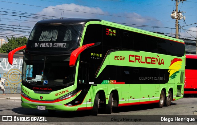 Autobuses Cruceña 2022 na cidade de São Paulo, São Paulo, Brasil, por Diego Henrique. Número da foto: #13007914.