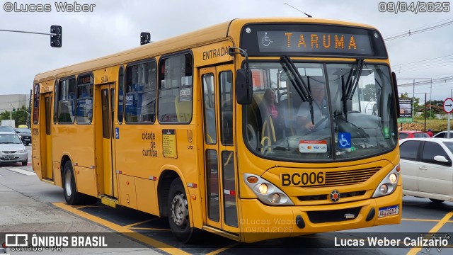 Transporte Coletivo Glória BC006 na cidade de Curitiba, Paraná, Brasil, por Lucas Weber Calizario. Número da foto: #13006374.