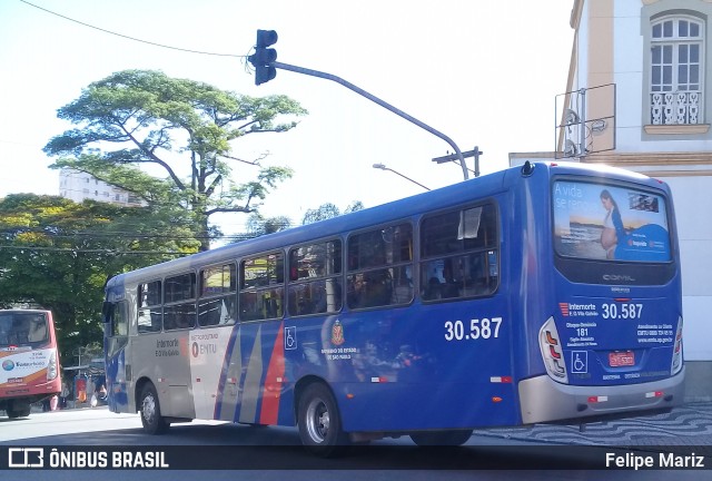 Empresa de Ônibus Vila Galvão 30.587 na cidade de Guarulhos, São Paulo, Brasil, por Felipe Mariz. Número da foto: #13007724.