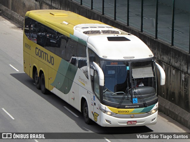 Empresa Gontijo de Transportes 18890 na cidade de Salvador, Bahia, Brasil, por Victor São Tiago Santos. Número da foto: #13007964.