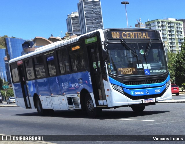 Viação Nossa Senhora das Graças A71569 na cidade de Rio de Janeiro, Rio de Janeiro, Brasil, por Vinicius Lopes. Número da foto: #13006318.