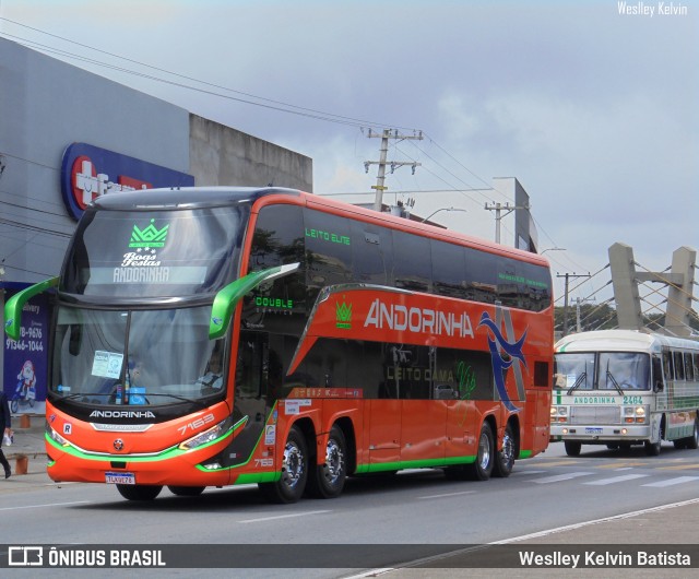 Empresa de Transportes Andorinha 7163 na cidade de Barueri, São Paulo, Brasil, por Weslley Kelvin Batista. Número da foto: #13006651.