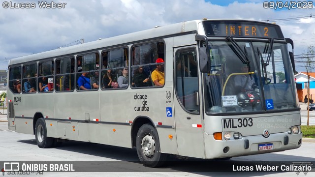 Auto Viação Mercês ML303 na cidade de Curitiba, Paraná, Brasil, por Lucas Weber Calizario. Número da foto: #13006379.