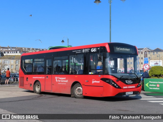 Go Cornwall Bus 2020 na cidade de Penzance, Cornwall, Inglaterra, por Fábio Takahashi Tanniguchi. Número da foto: #13007275.