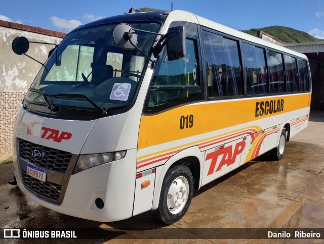 TAP Turismo e Fretamento 019 na cidade de Barra do Piraí, Rio de Janeiro, Brasil, por Danilo  Ribeiro. Número da foto: #13006486.