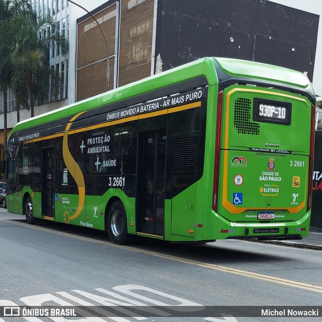 Viação Metrópole Paulista - Zona Leste 3 2661 na cidade de São Paulo, São Paulo, Brasil, por Michel Nowacki. Número da foto: #13007891.