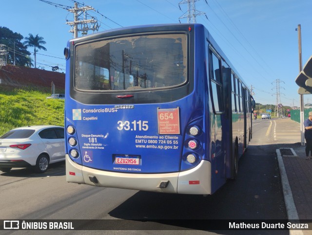 Transportes Capellini 33.115 na cidade de Campinas, São Paulo, Brasil, por Matheus Duarte Souza. Número da foto: #13031363.