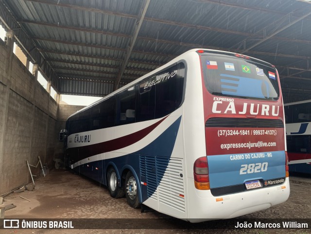 Expresso Cajuru 2820 na cidade de Carmo do Cajuru, Minas Gerais, Brasil, por João Marcos William. Número da foto: #13030965.