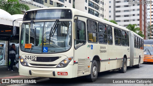 Viação Antonina 24412 na cidade de Curitiba, Paraná, Brasil, por Lucas Weber Calizario. Número da foto: #13030780.