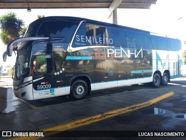 Empresa de Ônibus Nossa Senhora da Penha 59009 na cidade de Lages, Santa Catarina, Brasil, por LUCAS NASCIMENTO. Número da foto: #13031251.