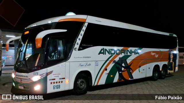 Empresa de Transportes Andorinha 6168 na cidade de Santa Cruz do Rio Pardo, São Paulo, Brasil, por Fábio Paixão. Número da foto: #13031263.