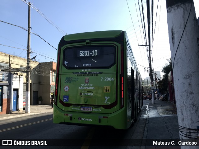 Viação Campo Belo 7 2004 na cidade de São Paulo, São Paulo, Brasil, por Mateus C.  Cardoso. Número da foto: #13031028.