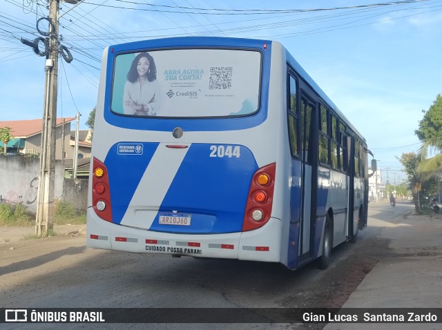 Transvida Transporte Coletivo 2044 na cidade de Ji-Paraná, Rondônia, Brasil, por Gian Lucas  Santana Zardo. Número da foto: #13030860.