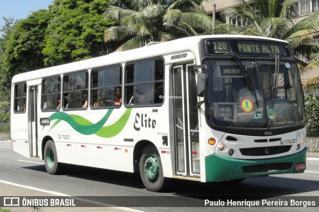 Viação Elite RJ 176.001 na cidade de Volta Redonda, Rio de Janeiro, Brasil, por Paulo Henrique Pereira Borges. Número da foto: #13032819.