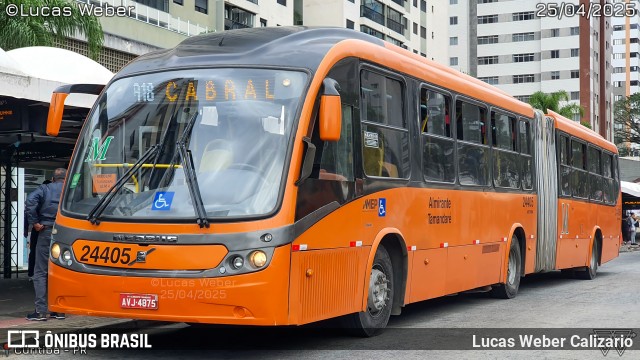 Viação Antonina 24405 na cidade de Curitiba, Paraná, Brasil, por Lucas Weber Calizario. Número da foto: #13030774.