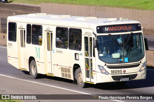 Viação Santo Ângelo 18095 na cidade de Resende, Rio de Janeiro, Brasil, por Paulo Henrique Pereira Borges. Número da foto: #13032897.