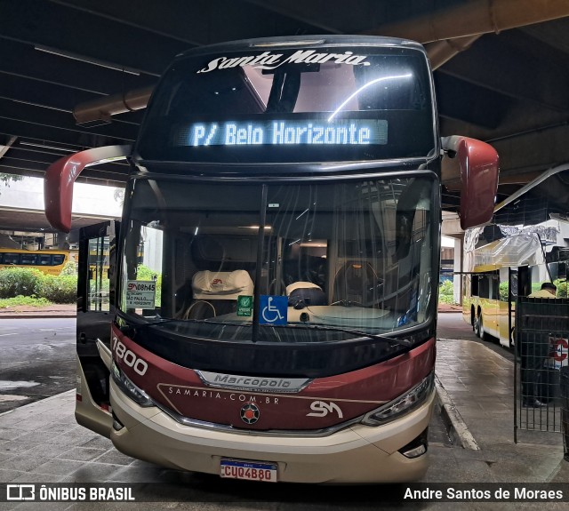 Santa Maria Fretamento e Turismo > Transportes Santa Maria(SP) 1800 na cidade de São Paulo, São Paulo, Brasil, por Andre Santos de Moraes. Número da foto: #13031729.
