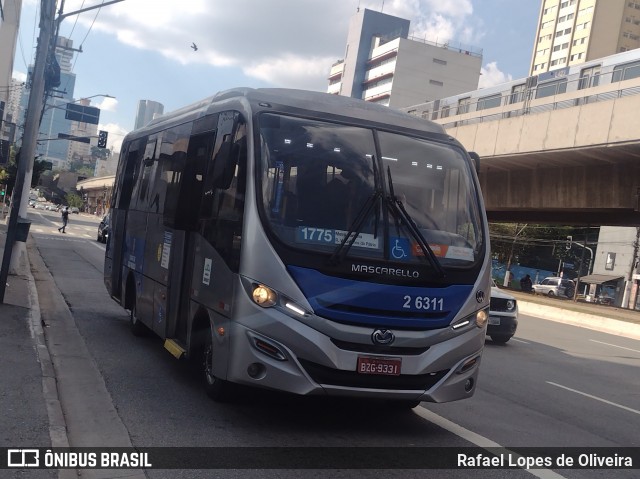 Transcooper > Norte Buss 2 6311 na cidade de São Paulo, São Paulo, Brasil, por Rafael Lopes de Oliveira. Número da foto: #13031498.
