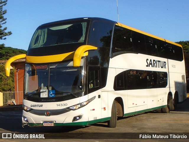 Saritur - Santa Rita Transporte Urbano e Rodoviário 14330 na cidade de Três Corações, Minas Gerais, Brasil, por Fábio Mateus Tibúrcio. Número da foto: #13032037.