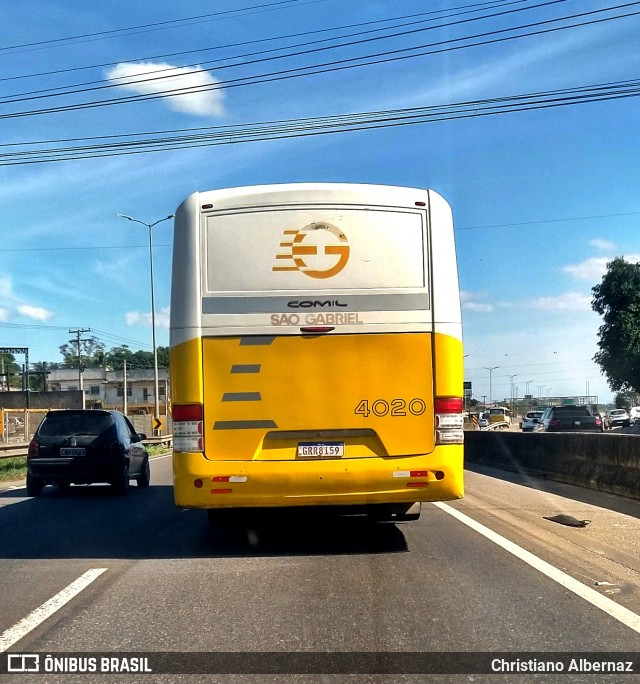 Viação São Gabriel 4020 na cidade de Itaboraí, Rio de Janeiro, Brasil, por Christiano Albernaz. Número da foto: #13031413.