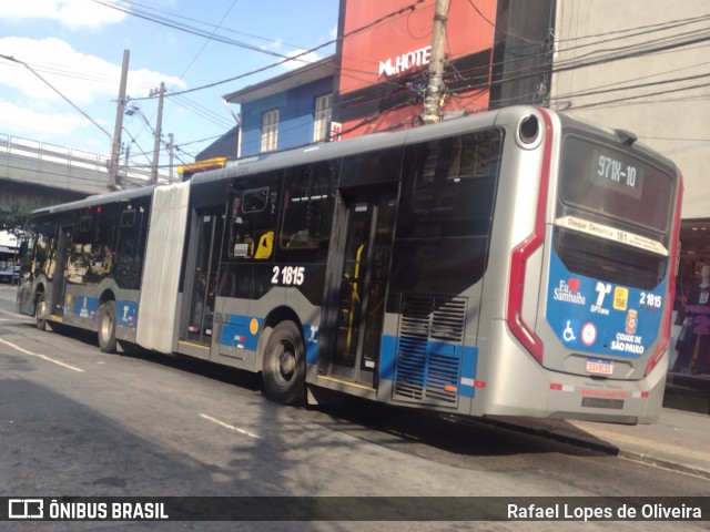 Sambaíba Transportes Urbanos 2 1815 na cidade de São Paulo, São Paulo, Brasil, por Rafael Lopes de Oliveira. Número da foto: #13031533.