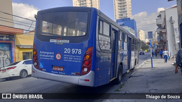 Auto Viação Urubupungá 20.978 na cidade de São Paulo, São Paulo, Brasil, por Thiago de Souza. Número da foto: #13030955.