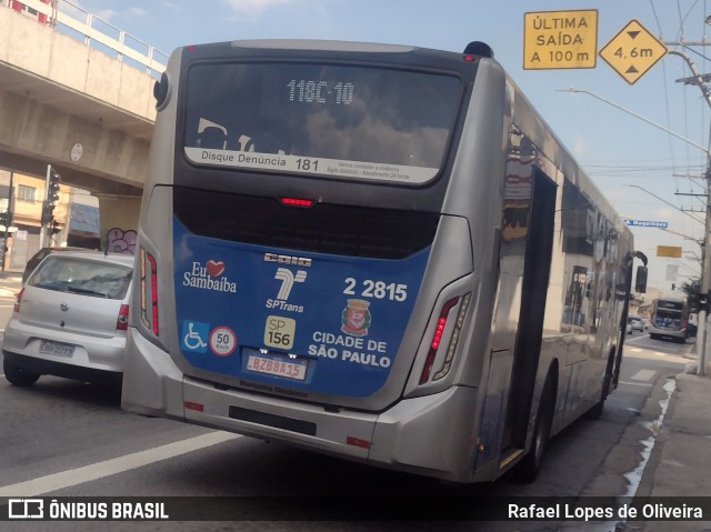 Sambaíba Transportes Urbanos 2 2815 na cidade de São Paulo, São Paulo, Brasil, por Rafael Lopes de Oliveira. Número da foto: #13031519.