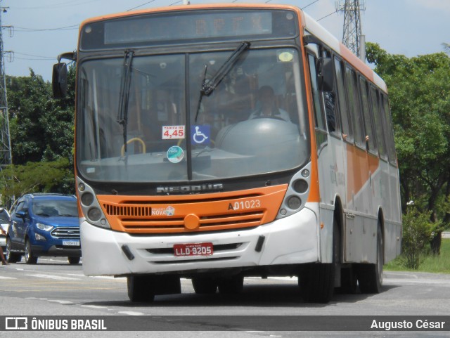Viação São José A01023 na cidade de Nova Iguaçu, Rio de Janeiro, Brasil, por Augusto César. Número da foto: #13032311.
