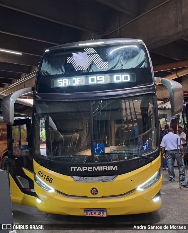 Viação Nova Itapemirim 40186 na cidade de São Paulo, São Paulo, Brasil, por Andre Santos de Moraes. Número da foto: #13031757.