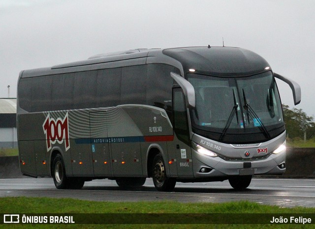Auto Viação 1001 RJ 108.140 na cidade de Canas, São Paulo, Brasil, por João Felipe. Número da foto: #13033705.